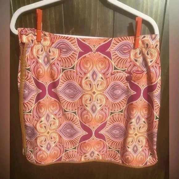 EP Pro Pink Paisley Golf Skort. Size:8 - Picture 7 of 9